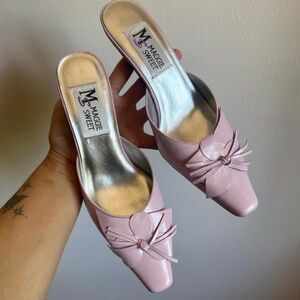 Maggie Sweet Vintage Pink Kitten Heel Pumps